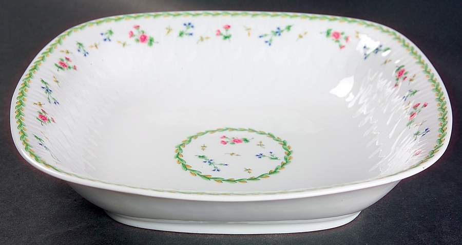 Artois Vert (Versailles Shape) 9" Square Vegetable Bowl by Bernardaud-1