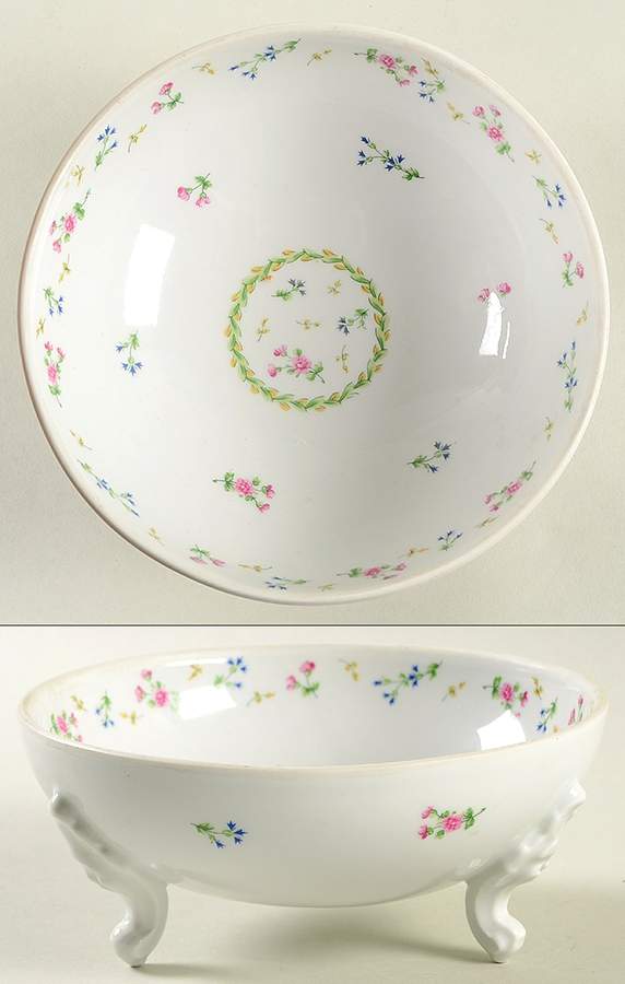 Artois Vert (Versailles Shape) 6" Footed Bowl by Bernardaud-1
