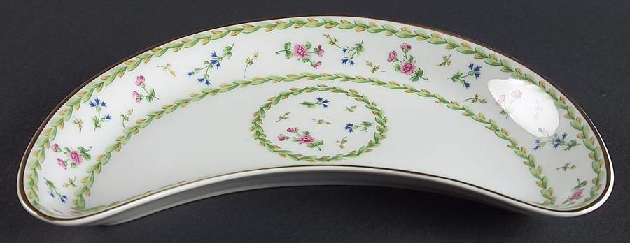 Artois Vert (Versailles Shape) Crescent Salad Plate by Bernardaud-1