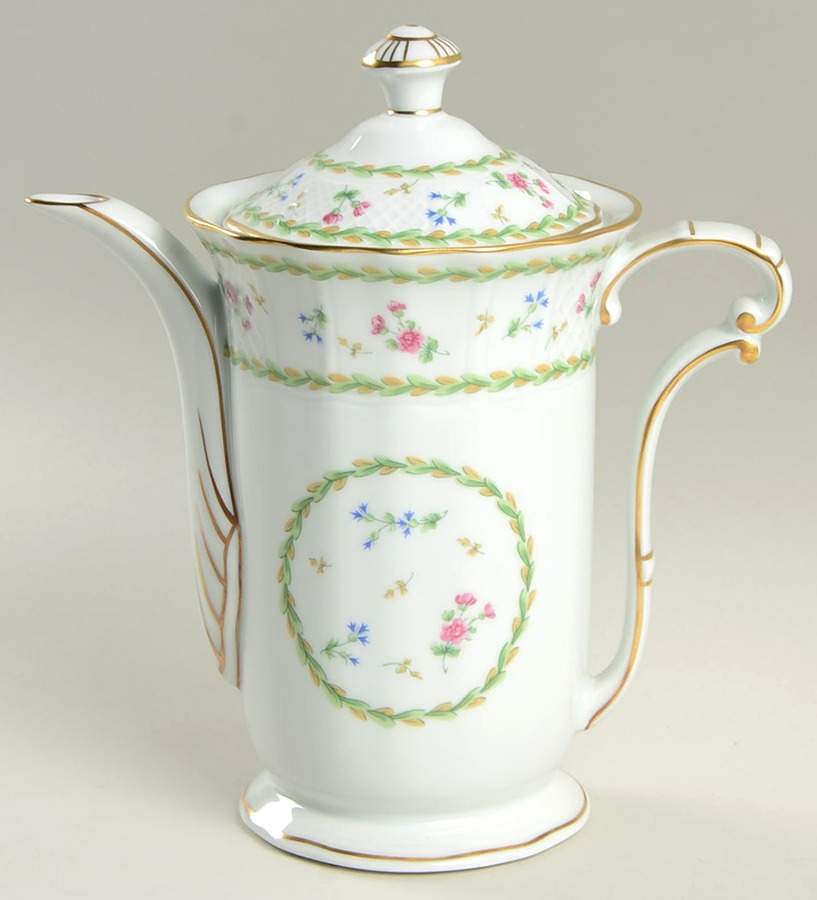 Artois Vert (Versailles Shape) Small Coffee Pot & Lid by Bernardaud-1
