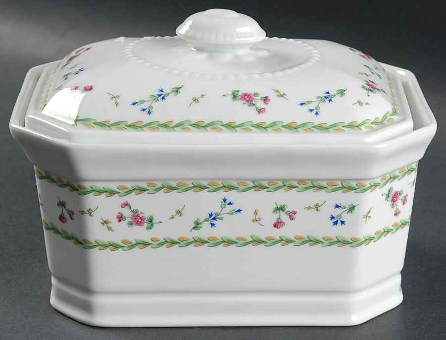 Artois Vert (Versailles Shape) 1 Quart Octagonal Covered Casserole by Bernardaud-1
