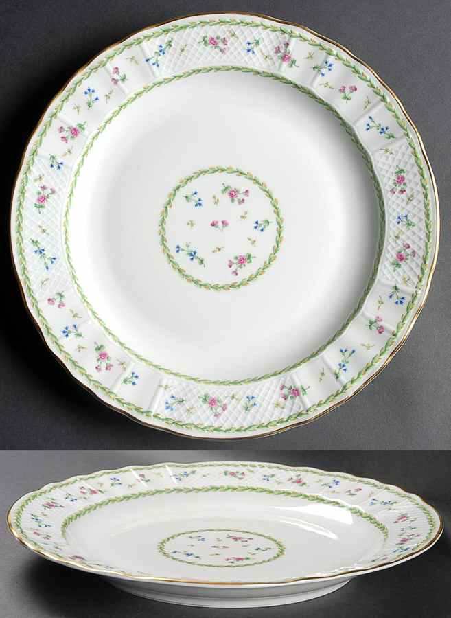 Artois Vert (Versailles Shape) Deep Round Platter by Bernardaud-1