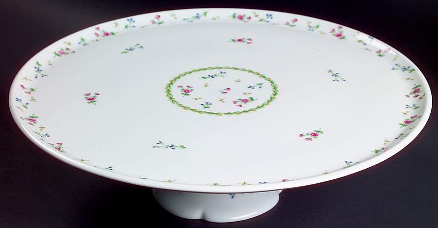Artois Vert (Versailles Shape) 12" Diameter Pedestal Cake Stand by Bernardaud-1