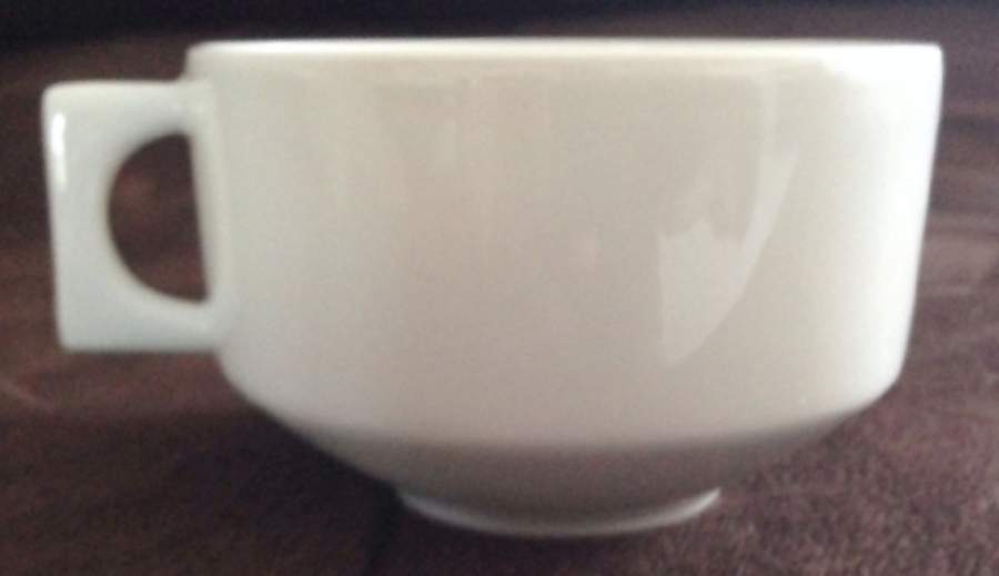 Aries White Flat Cup by Bernardaud-1