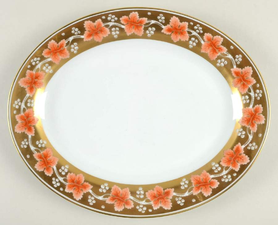 Bacchanale 13" Oval Serving Platter by Bernardaud-1