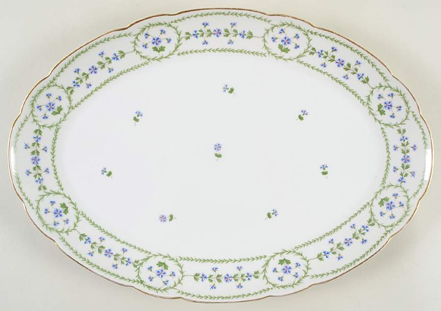 Barbeaux 15" Oval Serving Platter by Bernardaud-1