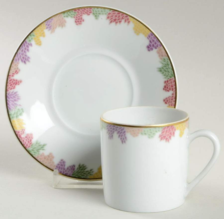 Bel Ami Flat Demitasse Cup & Saucer Set by Bernardaud-1
