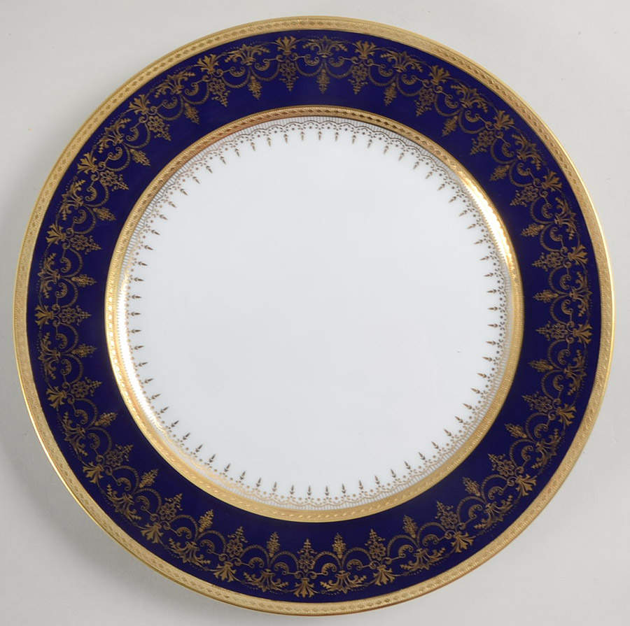Beauregard Cobalt Dinner Plate by Bernardaud-1