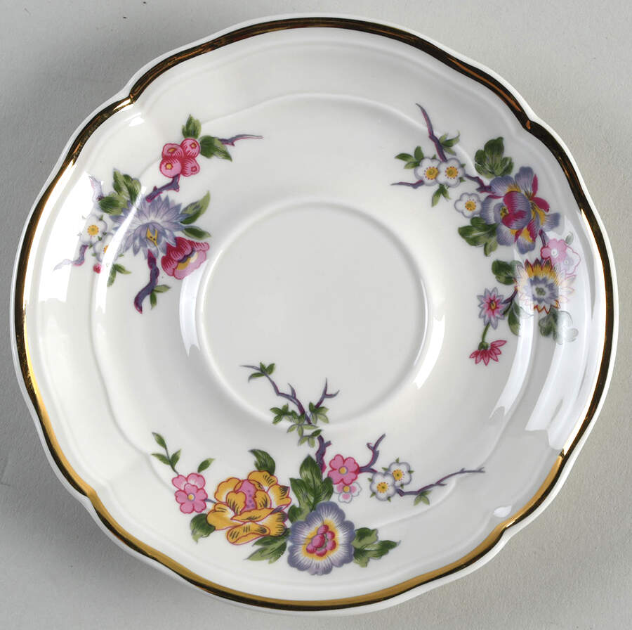 Bengali (Cream, Regence) Saucer for Flat Cup by Bernardaud-1