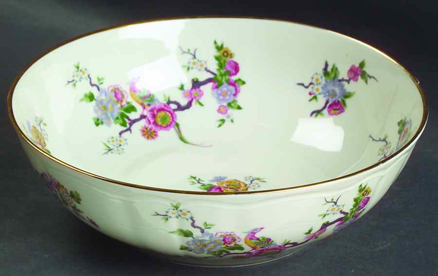 Bengali (Cream, Regence) 9" Salad Serving Bowl by Bernardaud-1