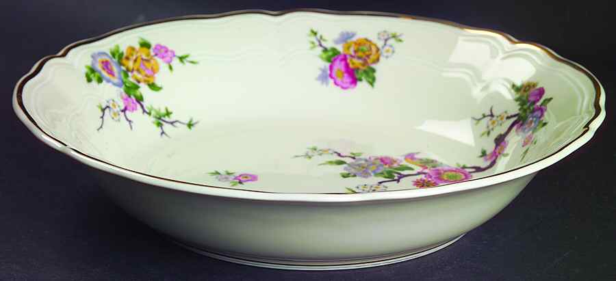Bengali (Cream, Regence) 9" Round Vegetable Bowl by Bernardaud-1
