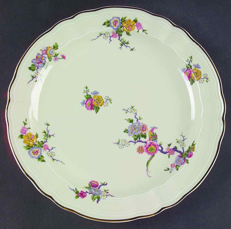 Bengali (Cream, Regence) 11" Chop Plate (Round Platter) by Bernardaud-1