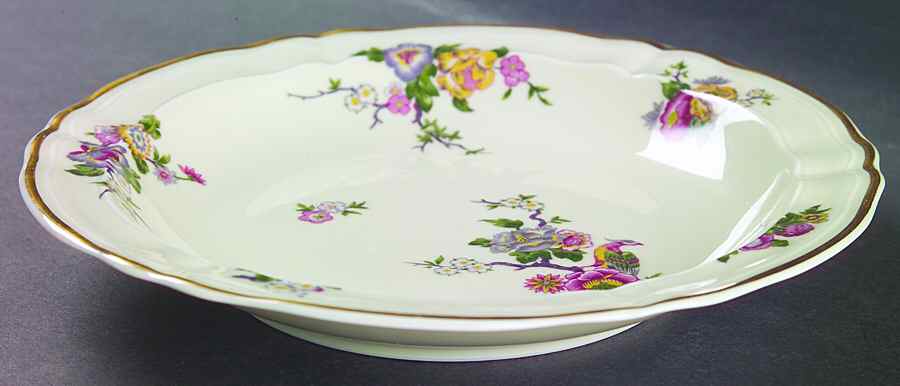 Bengali (Cream, Regence) Large Rim Soup Bowl by Bernardaud-1