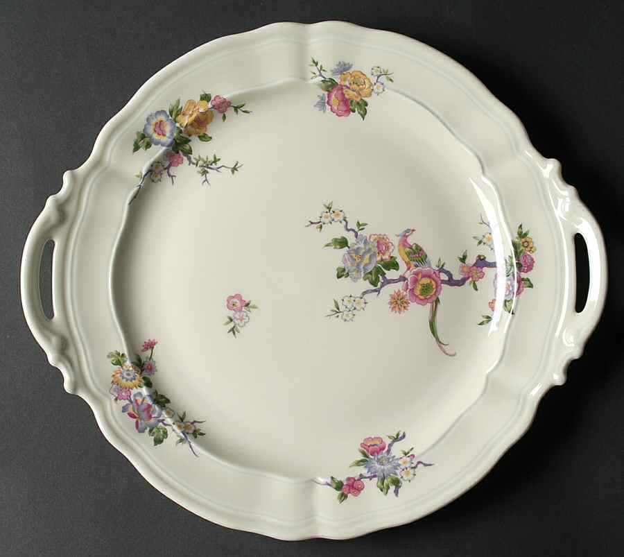 Bengali (Cream, Regence) Handled Cake Plate by Bernardaud-1