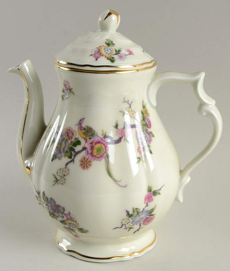 Bengali (Cream, Regence) Coffee Pot & Lid by Bernardaud-1