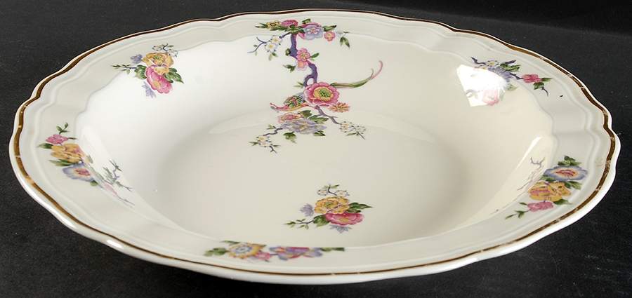 Bengali (Cream, Regence) Large Deep Dish by Bernardaud-1