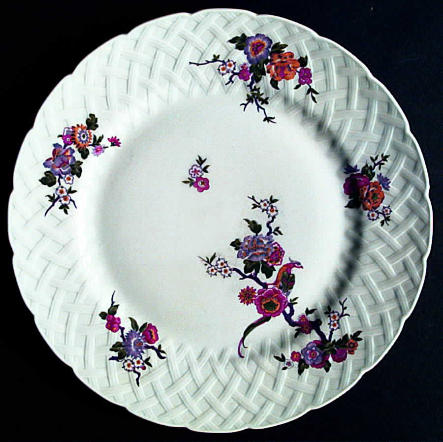 Bengali (White, Vannerie) Dinner Plate by Bernardaud-1
