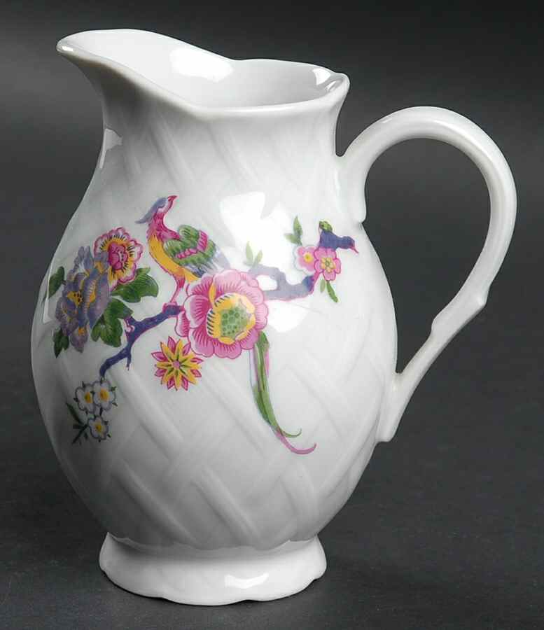 Bengali (White, Vannerie) Creamer by Bernardaud-1