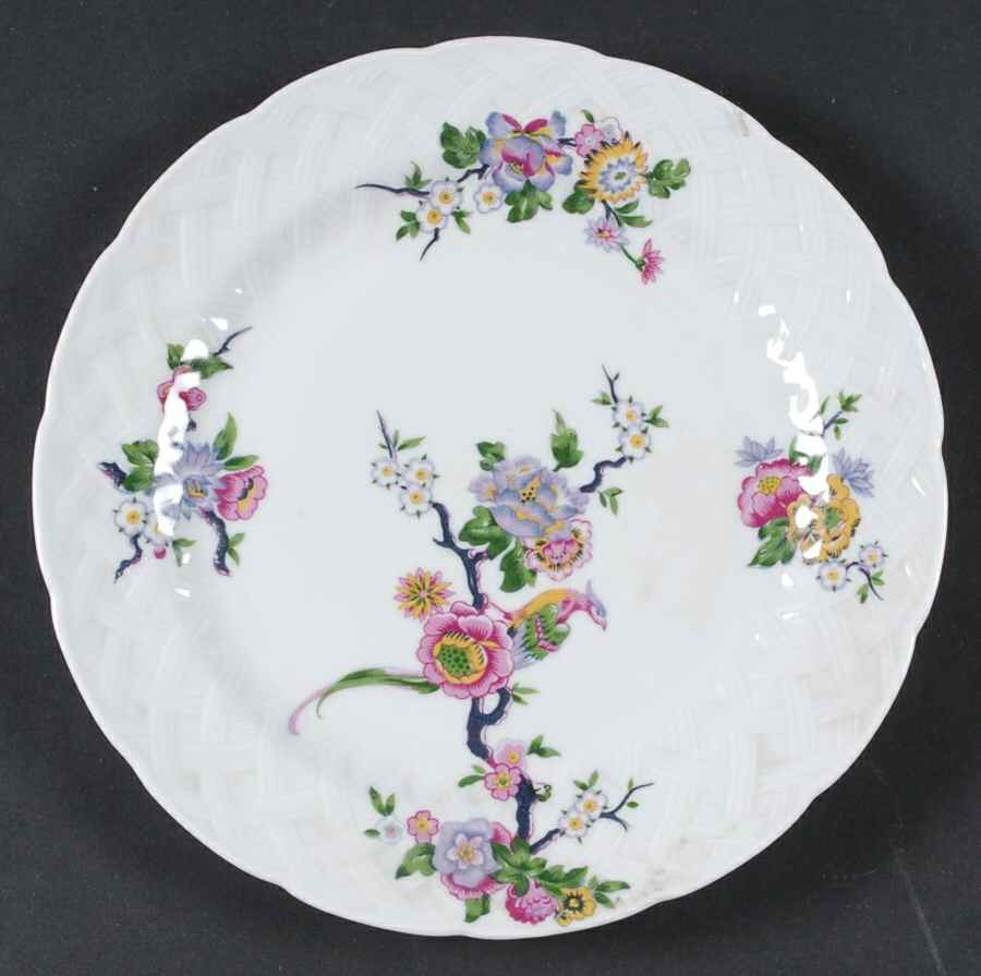 Bengali (White, Vannerie) Salad Plate by Bernardaud-1