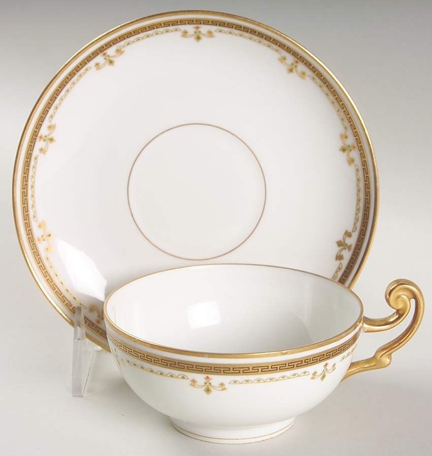 BER10 Flat Cup & Saucer Set by Bernardaud-1