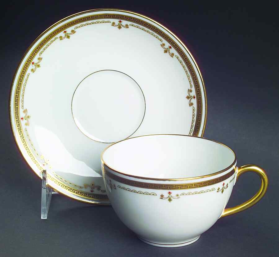 BER10 Flat Cup & Saucer Set by Bernardaud-1