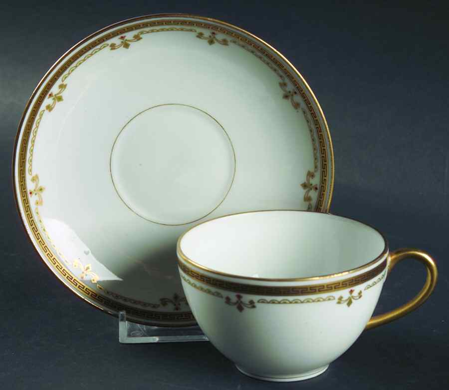 BER10 Flat Cup & Saucer Set by Bernardaud-1