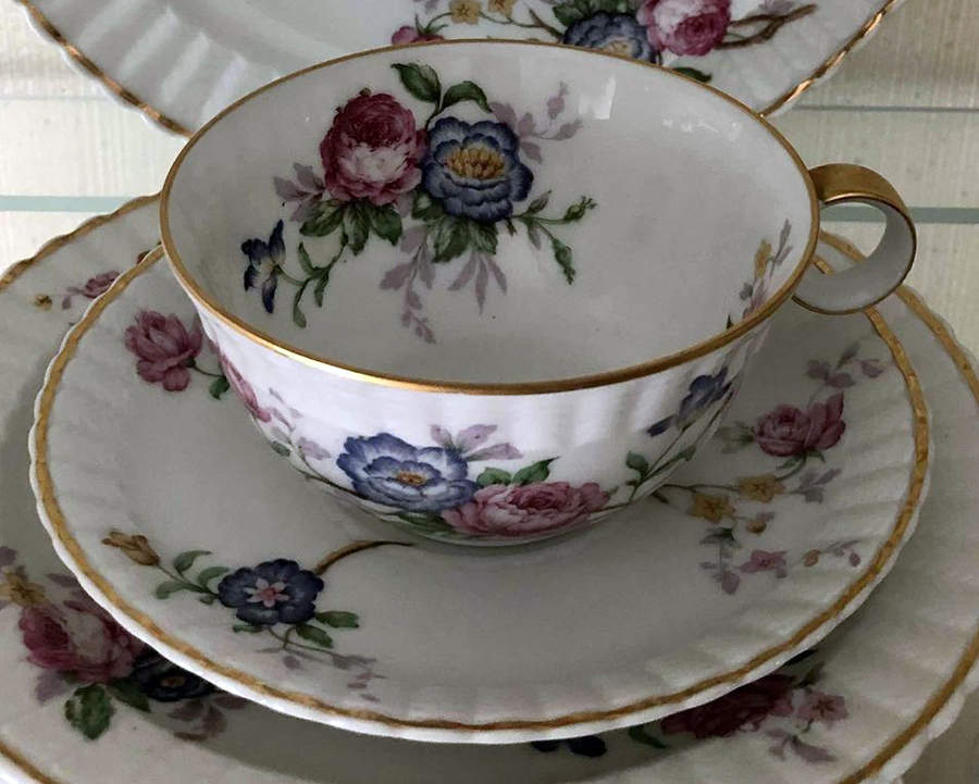 BER107 Footed Cup & Saucer Set by Bernardaud-1