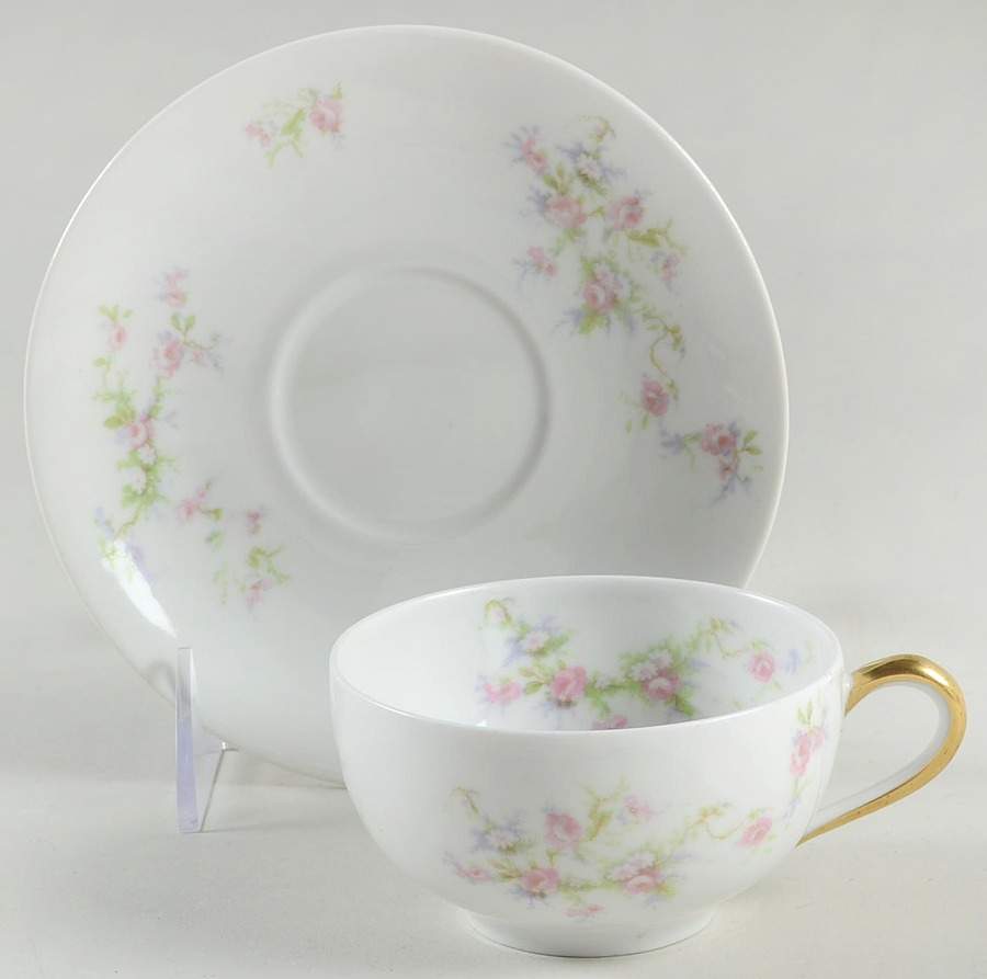 BER114 Flat Cup & Saucer Set by Bernardaud-1