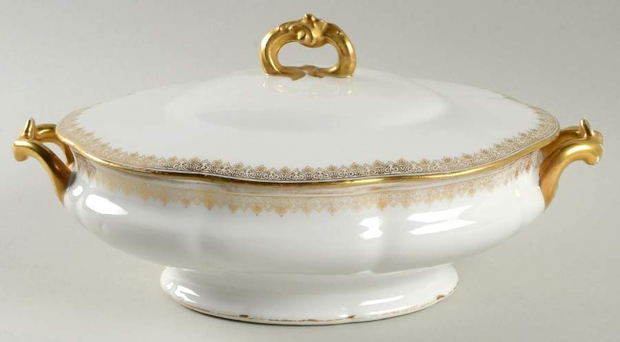 BER139 Oval Covered Vegetable by Bernardaud-1