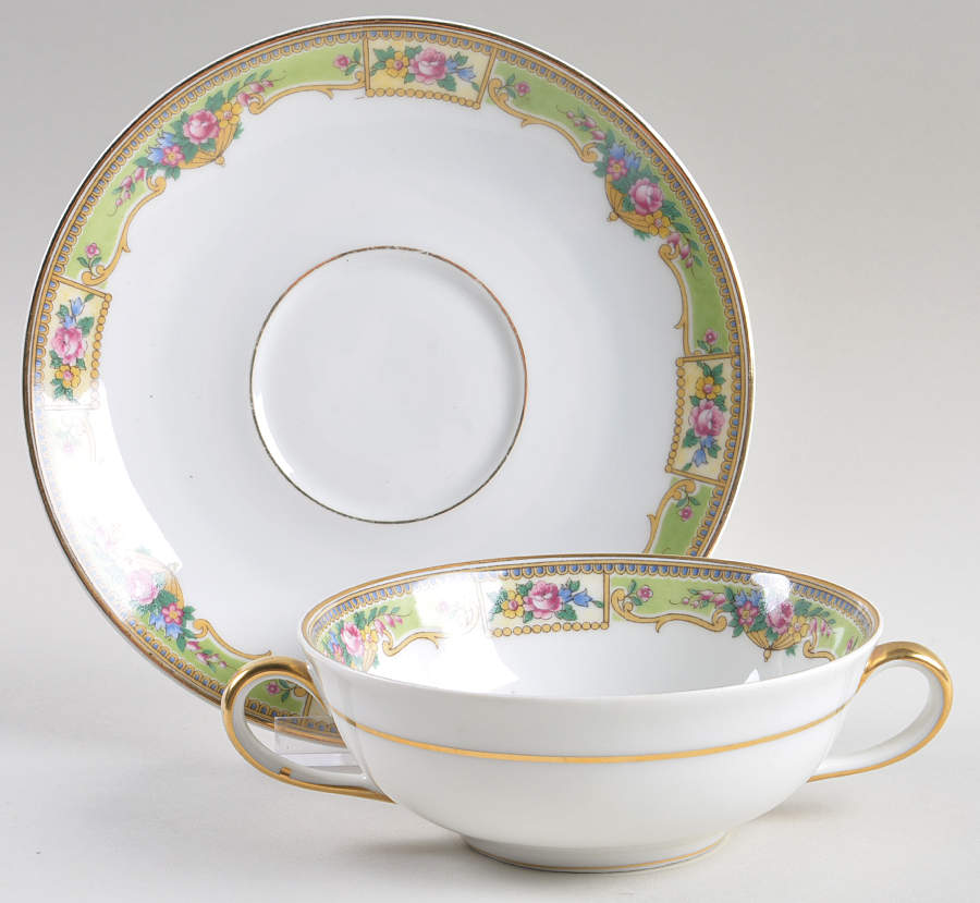 BER24 Flat Cream Soup Bowl & Saucer Set by Bernardaud-1