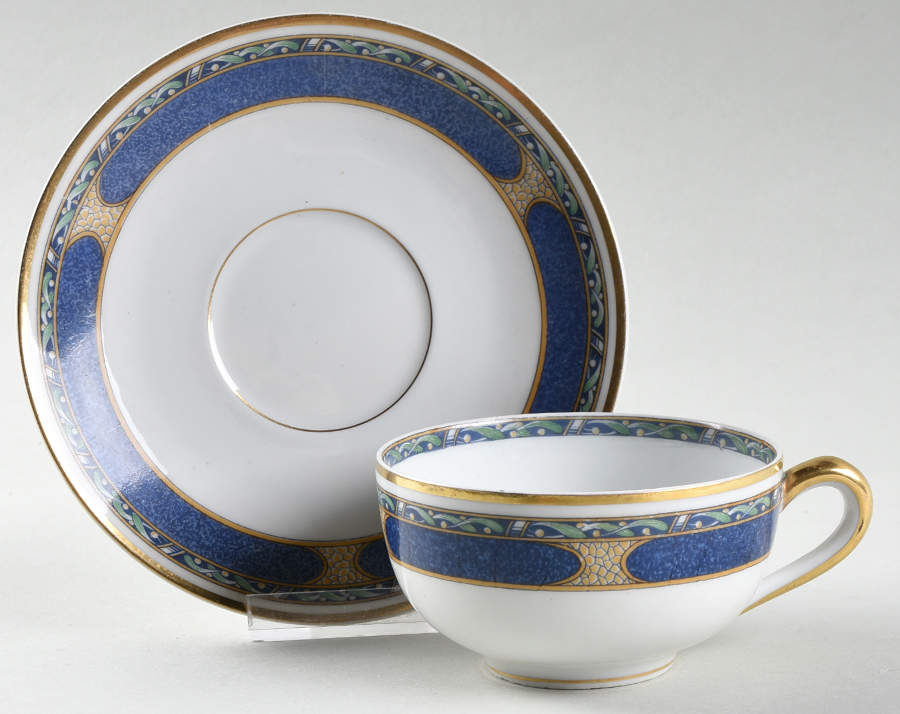 BER27 Flat Cup & Saucer Set by Bernardaud-1