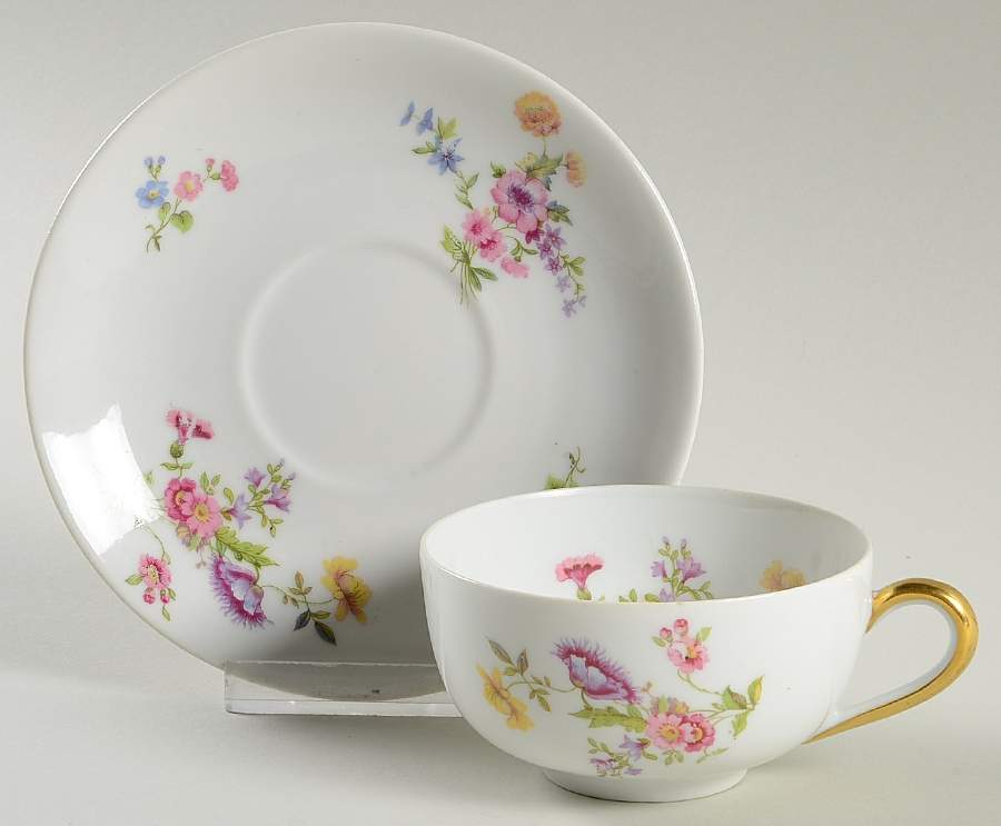 BER3 Flat Cup & Saucer Set by Bernardaud-1
