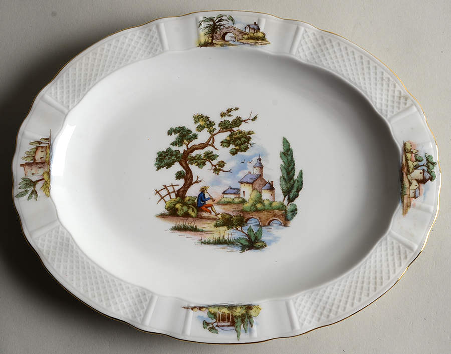 BER4 11" Oval Serving Platter by Bernardaud-1