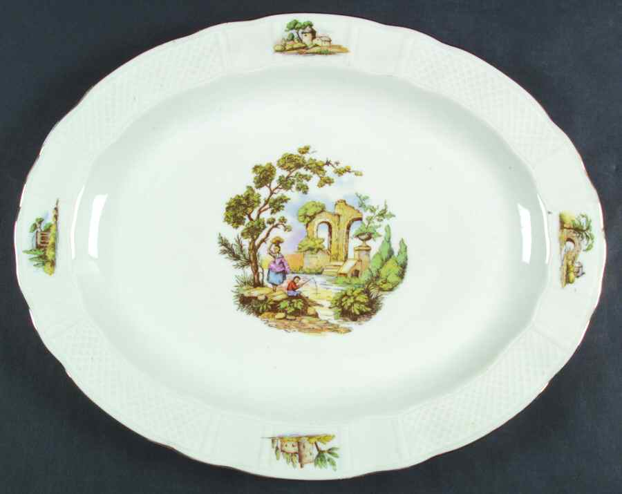 BER4 15" Oval Serving Platter by Bernardaud-1