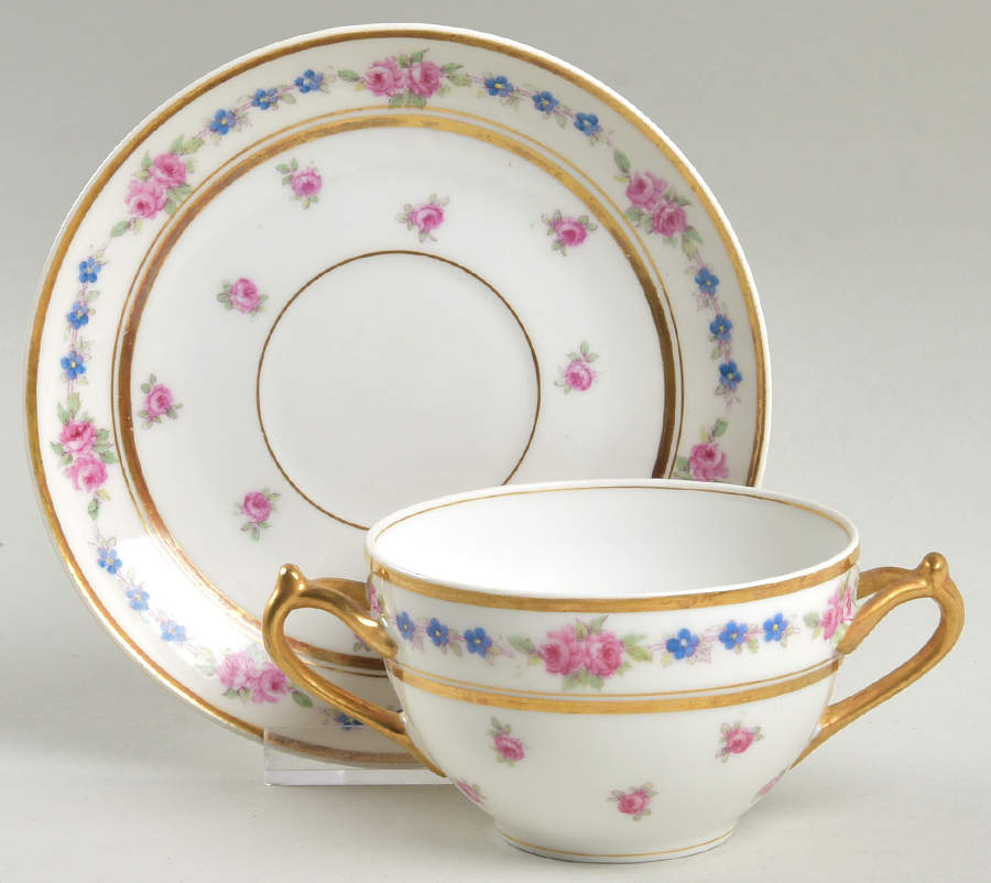 Fontenay, The Flat Bouillon Cup & Saucer by Bernardaud-1