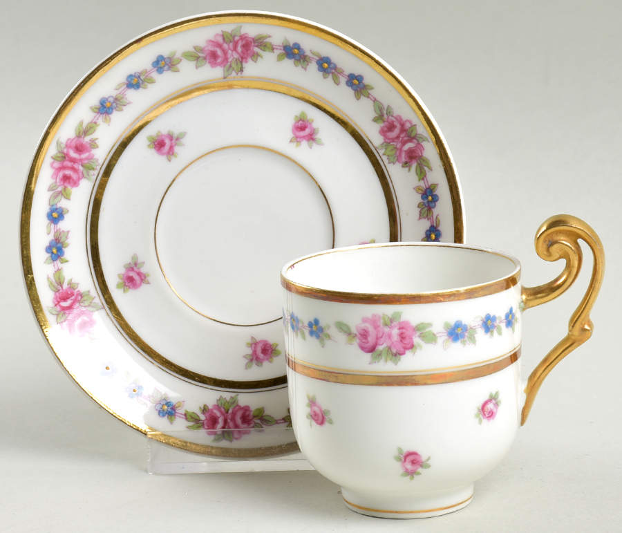 Fontenay, The Footed Demitasse Cup & Saucer Set by Bernardaud-1