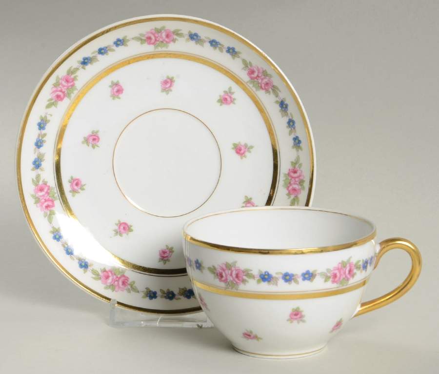 Fontenay, The Flat Cup & Saucer Set by Bernardaud-1