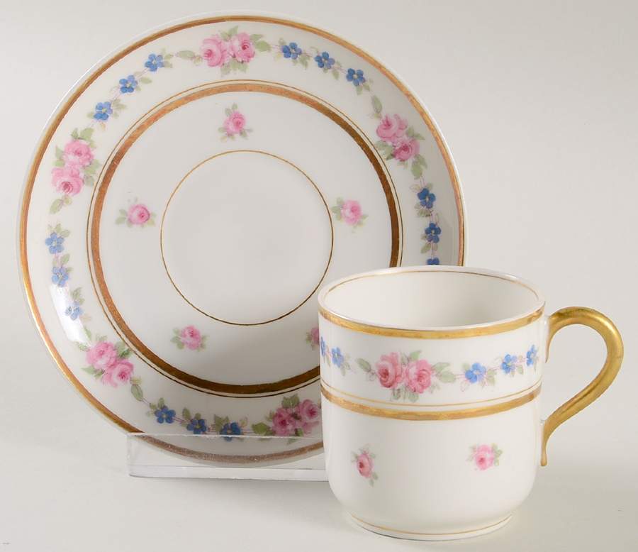 Fontenay, The Flat Demitasse Cup & Saucer Set by Bernardaud-1