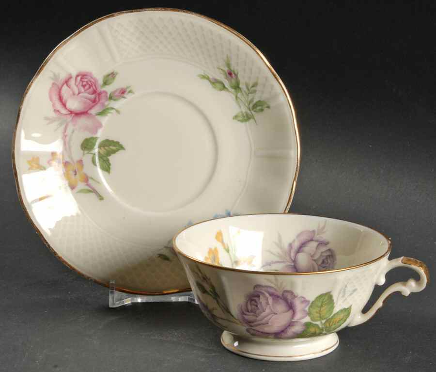 19566 Footed Cup & Saucer Set by Bernardaud-1