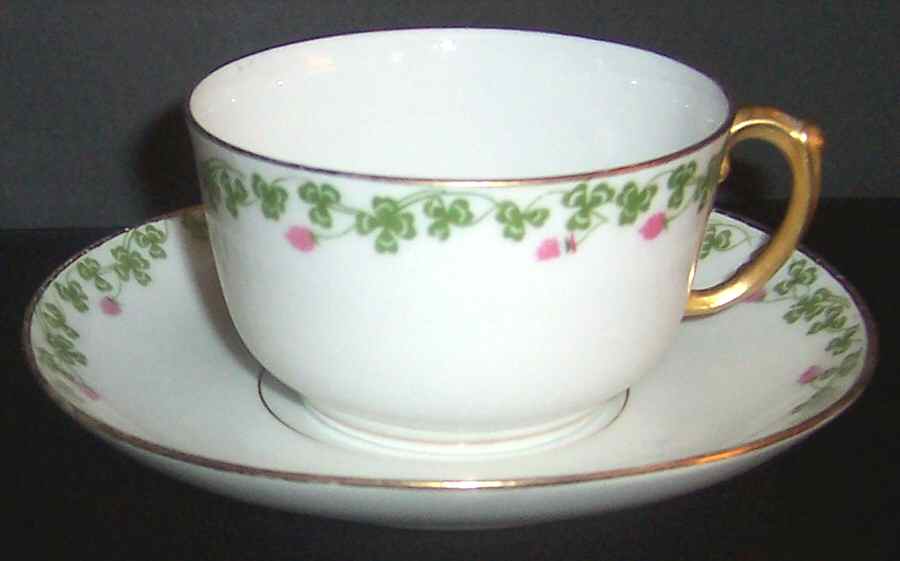 BER44 Footed Cup & Saucer Set by Bernardaud-1