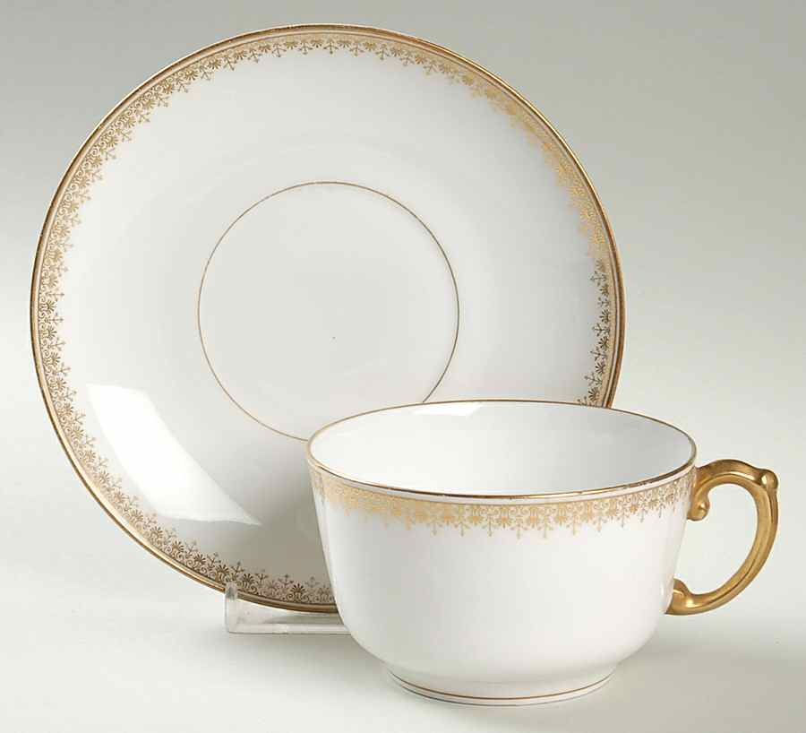 BER48 Breakfast Cup & Saucer Set by Bernardaud-1