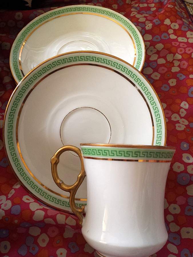 BER5 Chocolate Cup & Saucer Set by Bernardaud-1