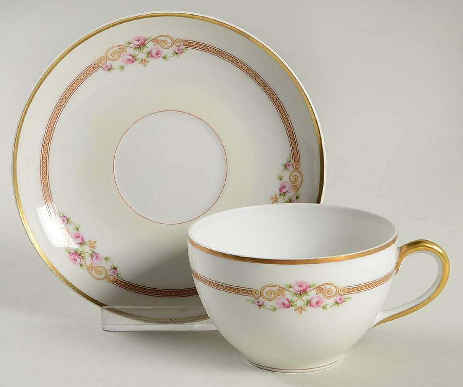 BER50 Flat Cup & Saucer Set by Bernardaud-1