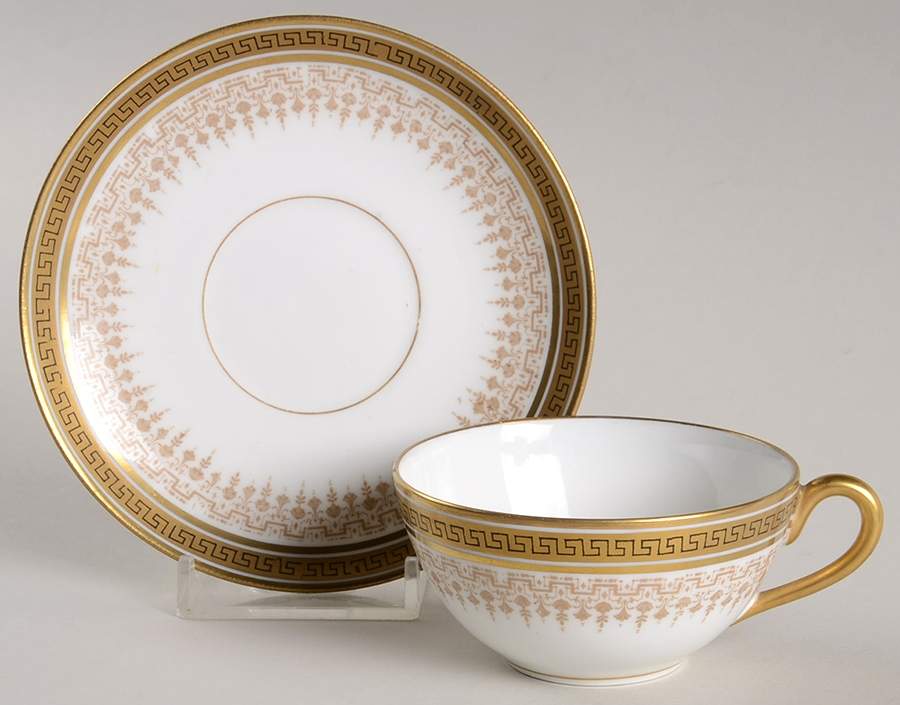 BER6 Flat Demitasse Cup & Saucer Set by Bernardaud-1