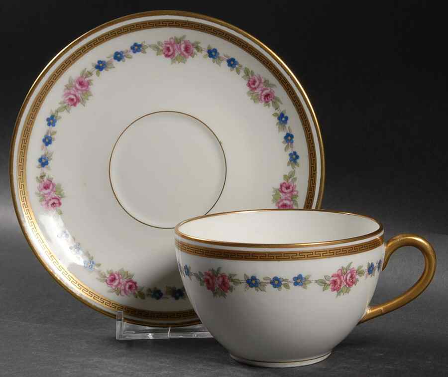 BER7 Flat Cup & Saucer Set by Bernardaud-1