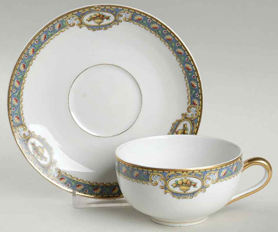 BER79 Flat Cup & Saucer Set by Bernardaud-1