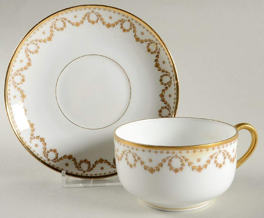 BER81 Flat Cup & Saucer Set by Bernardaud-1