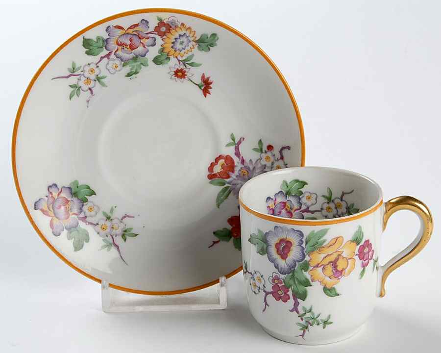 BER84 Flat Demitasse Cup & Saucer Set by Bernardaud-1