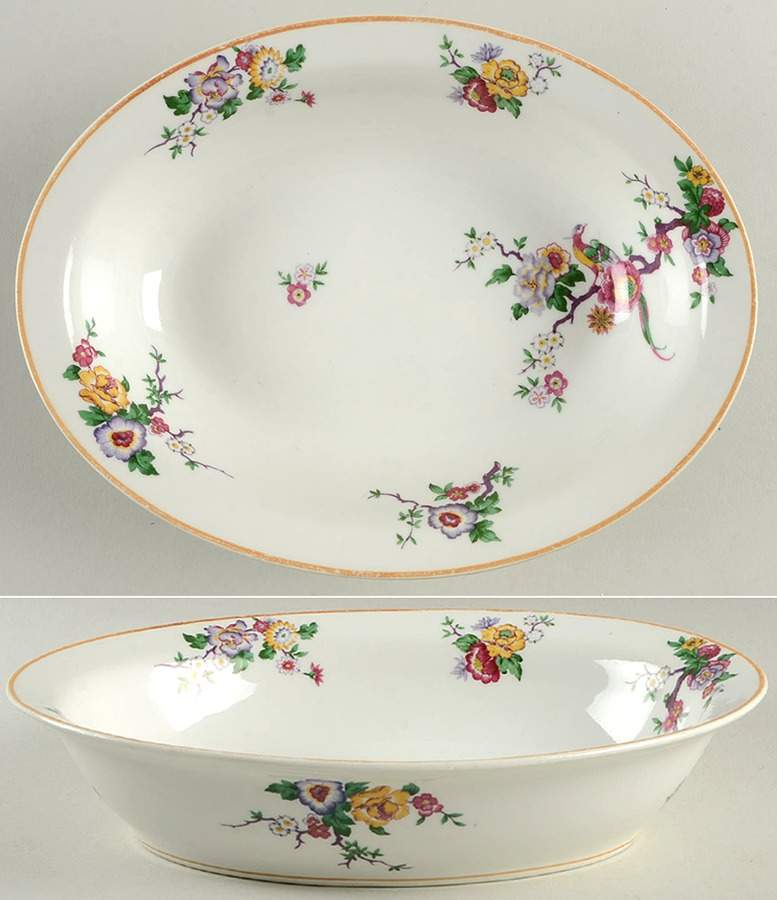BER84 10" Oval Vegetable Bowl by Bernardaud-1