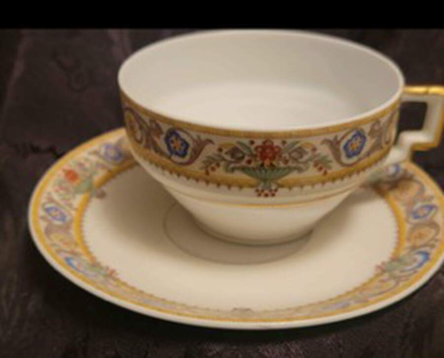BER98 Flat Cup & Saucer Set by Bernardaud-1